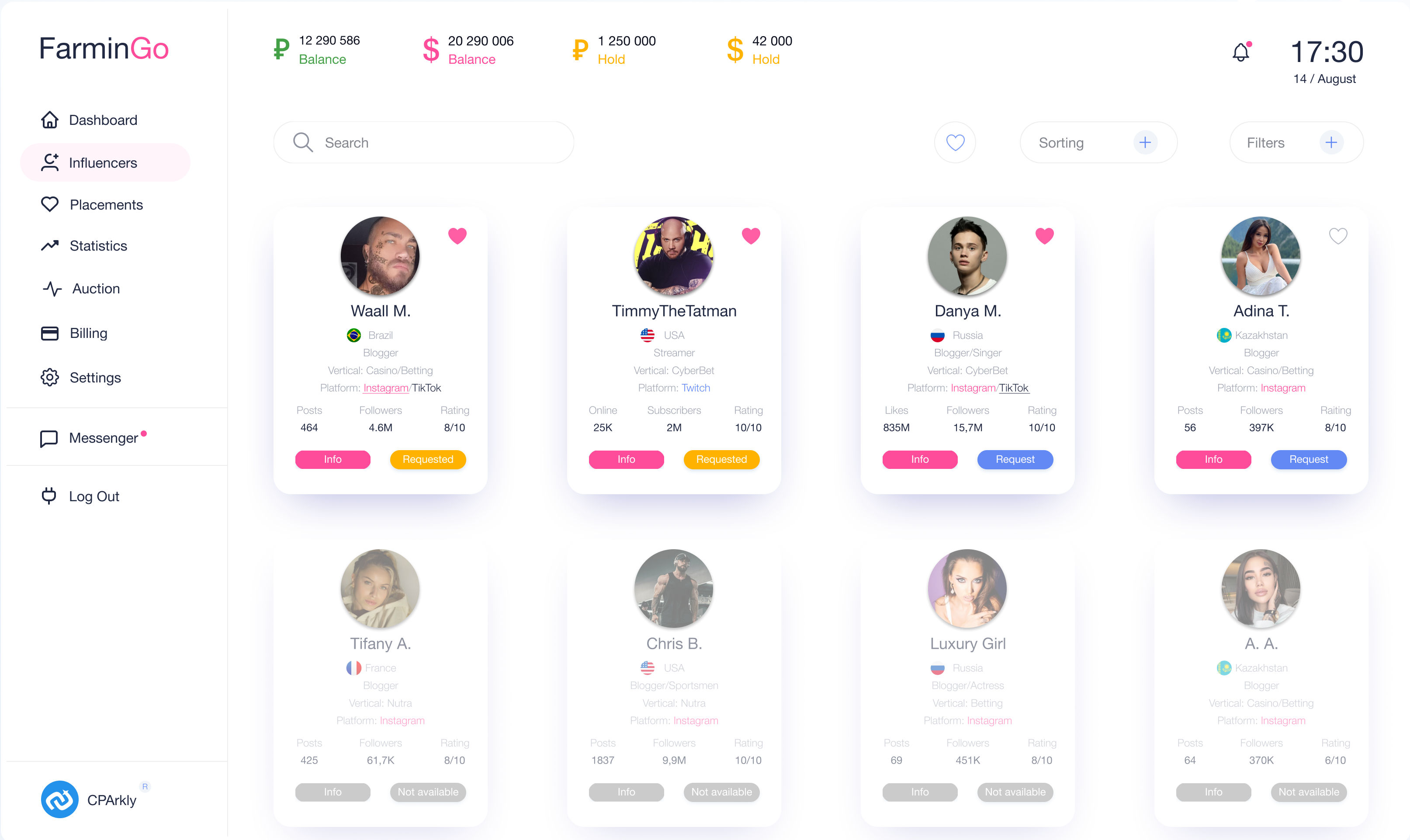 FarminGo influencers